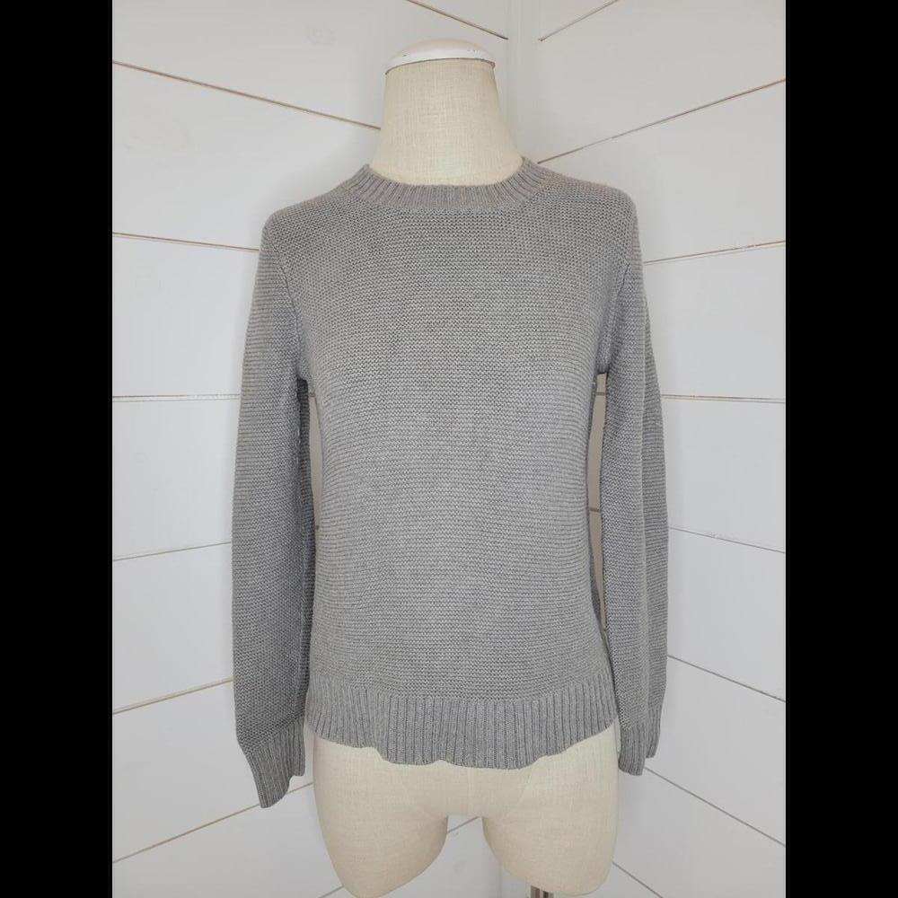 J Crew Small Grey heavyweight crew neck sweater